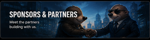 Sponsors & Partners β meet the partners building with us